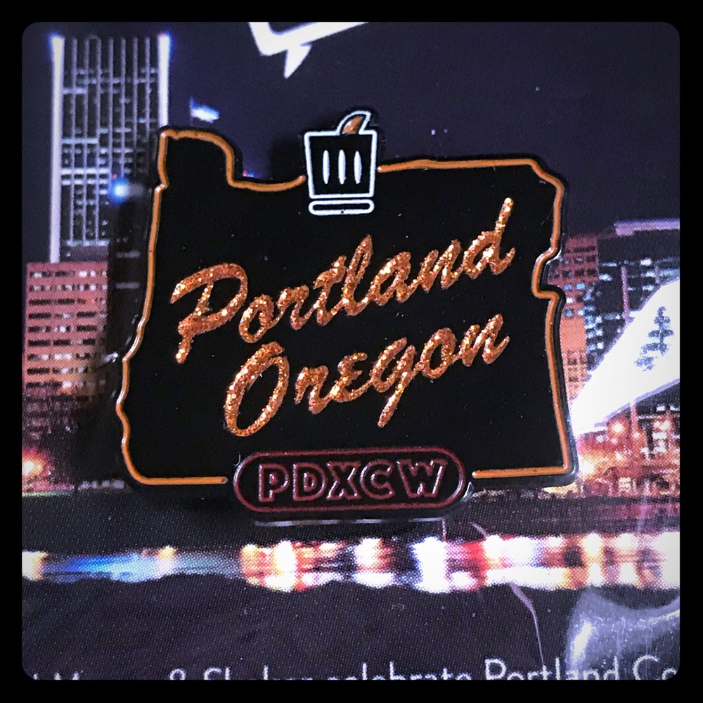 Pair of Portland Oregon Pins